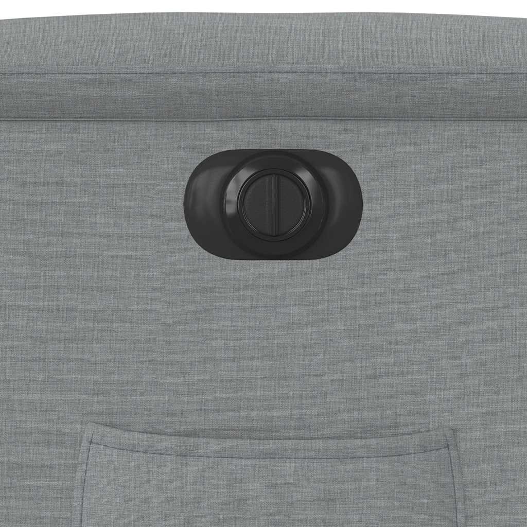 vidaXL Fauteuil relax électrique Gris clair Tissu