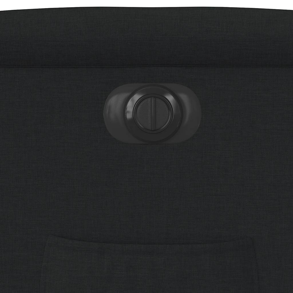 vidaXL Fauteuil relax électrique noir en tissu