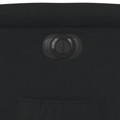 vidaXL Fauteuil relax électrique noir en tissu
