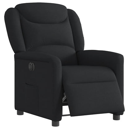 vidaXL Fauteuil relax électrique noir en tissu