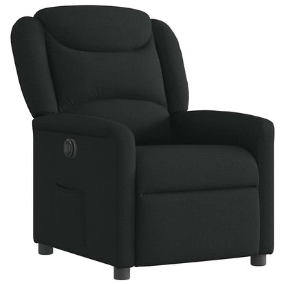 vidaXL Fauteuil relax électrique noir en tissu