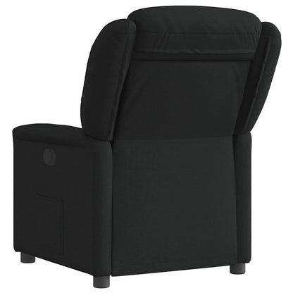 vidaXL Fauteuil relax électrique noir en tissu