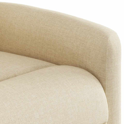 vidaXL Relaxsessel Elektrisch Creme Stoff