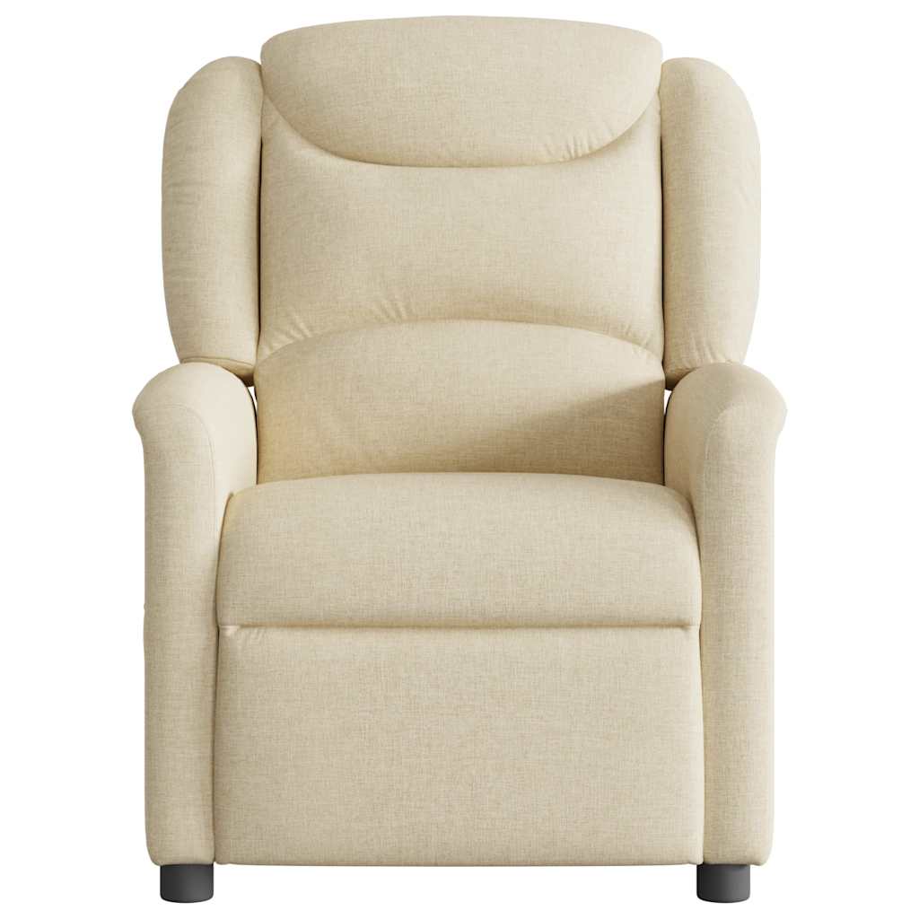 vidaXL Relaxsessel Elektrisch Creme Stoff