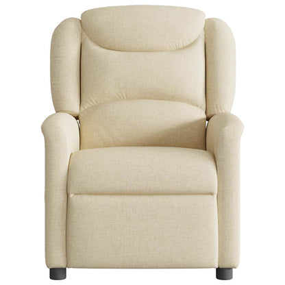 vidaXL Relaxsessel Elektrisch Creme Stoff