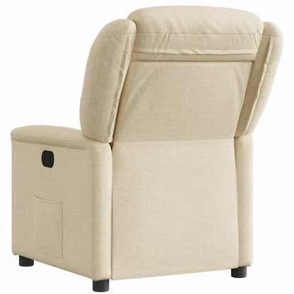 vidaXL Relaxsessel Elektrisch Creme Stoff