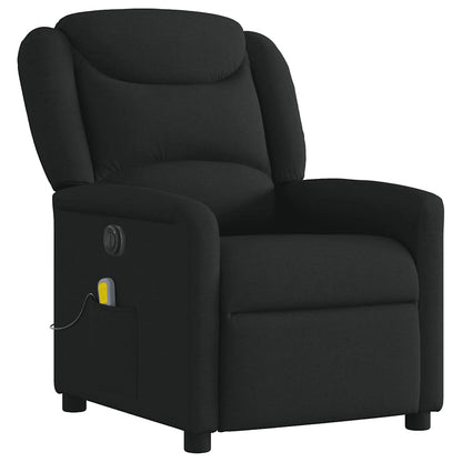 vidaXL Fauteuil de massage électrique Noir Tissu