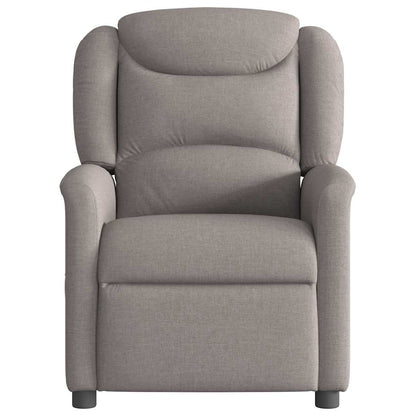vidaXL Fauteuil de massage électrique en tissu taupe