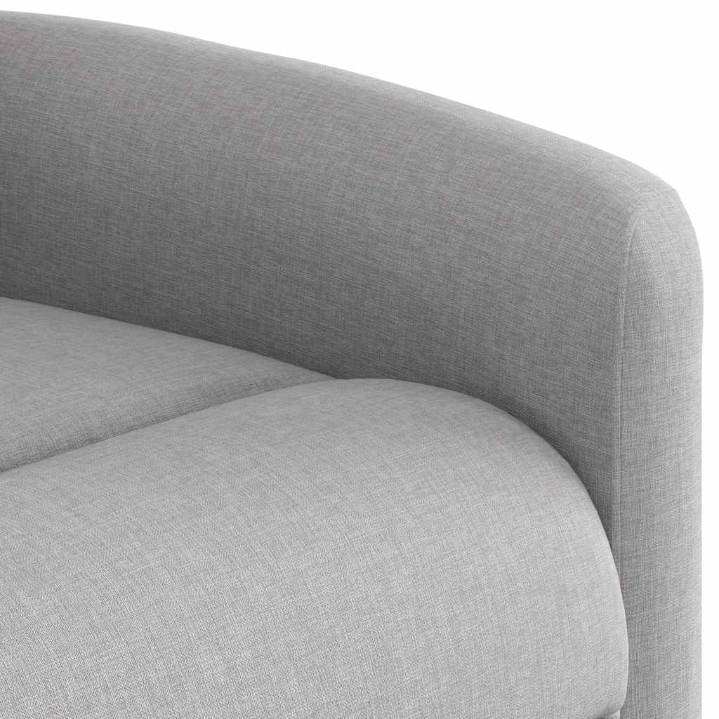 vidaXL Fauteuil de massage électrique Gris nuage en tissu