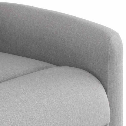 vidaXL Fauteuil de massage électrique Gris nuage en tissu