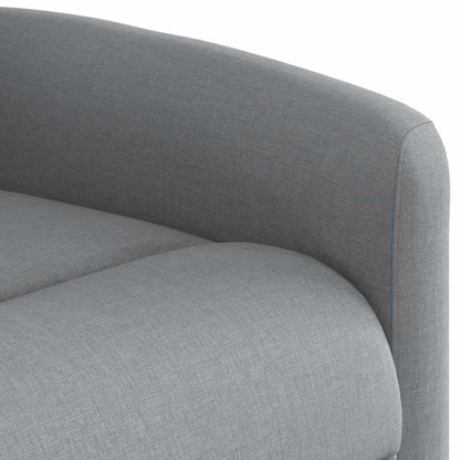 Fauteuil relax électrique avec fonction releveur en tissu gris clair vidaXL
