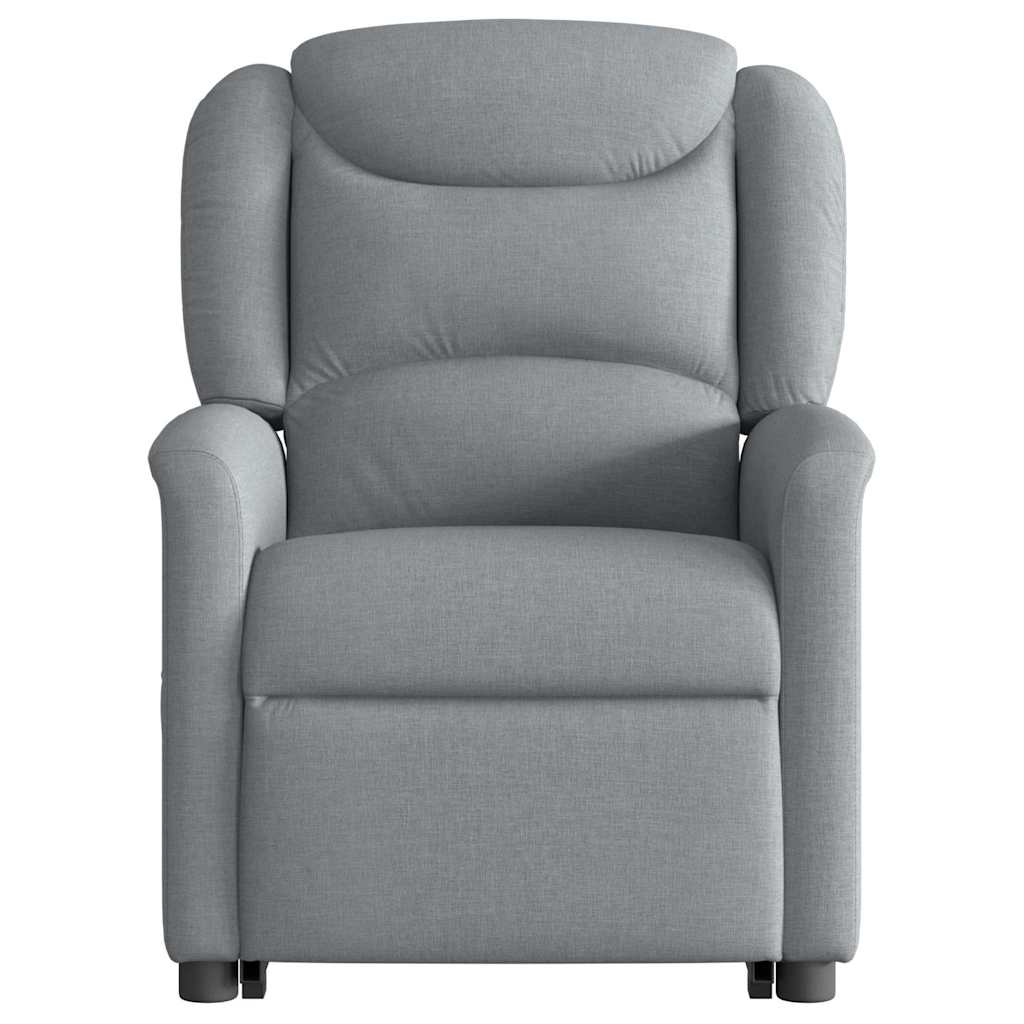 Fauteuil relax électrique avec fonction releveur en tissu gris clair vidaXL