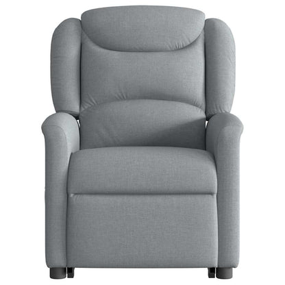 Fauteuil relax électrique avec fonction releveur en tissu gris clair vidaXL