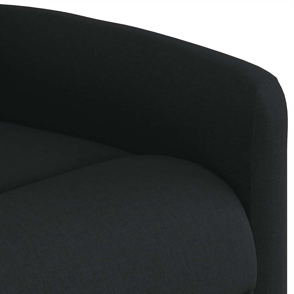 vidaXL Fauteuil releveur inclinable électrique noir en tissu