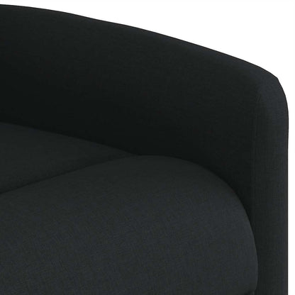 vidaXL Fauteuil releveur inclinable électrique noir en tissu
