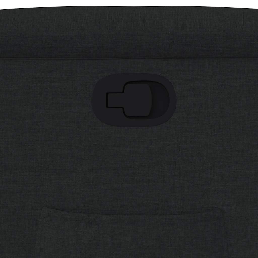 vidaXL Fauteuil releveur inclinable électrique noir en tissu