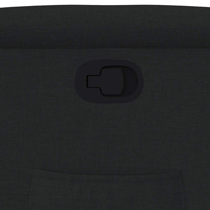 vidaXL Fauteuil releveur inclinable électrique noir en tissu
