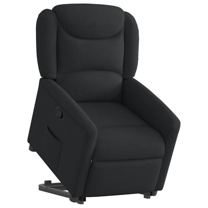 vidaXL Fauteuil releveur inclinable électrique noir en tissu