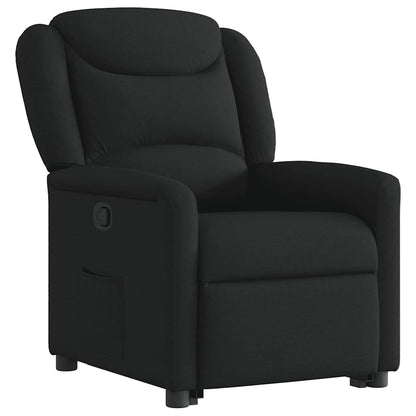 vidaXL Fauteuil releveur inclinable électrique noir en tissu