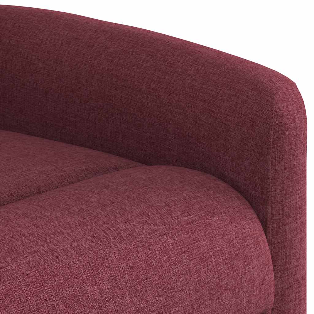 vidaXL Relaxsessel mit Aufstehhilfe Weinrot Stoff