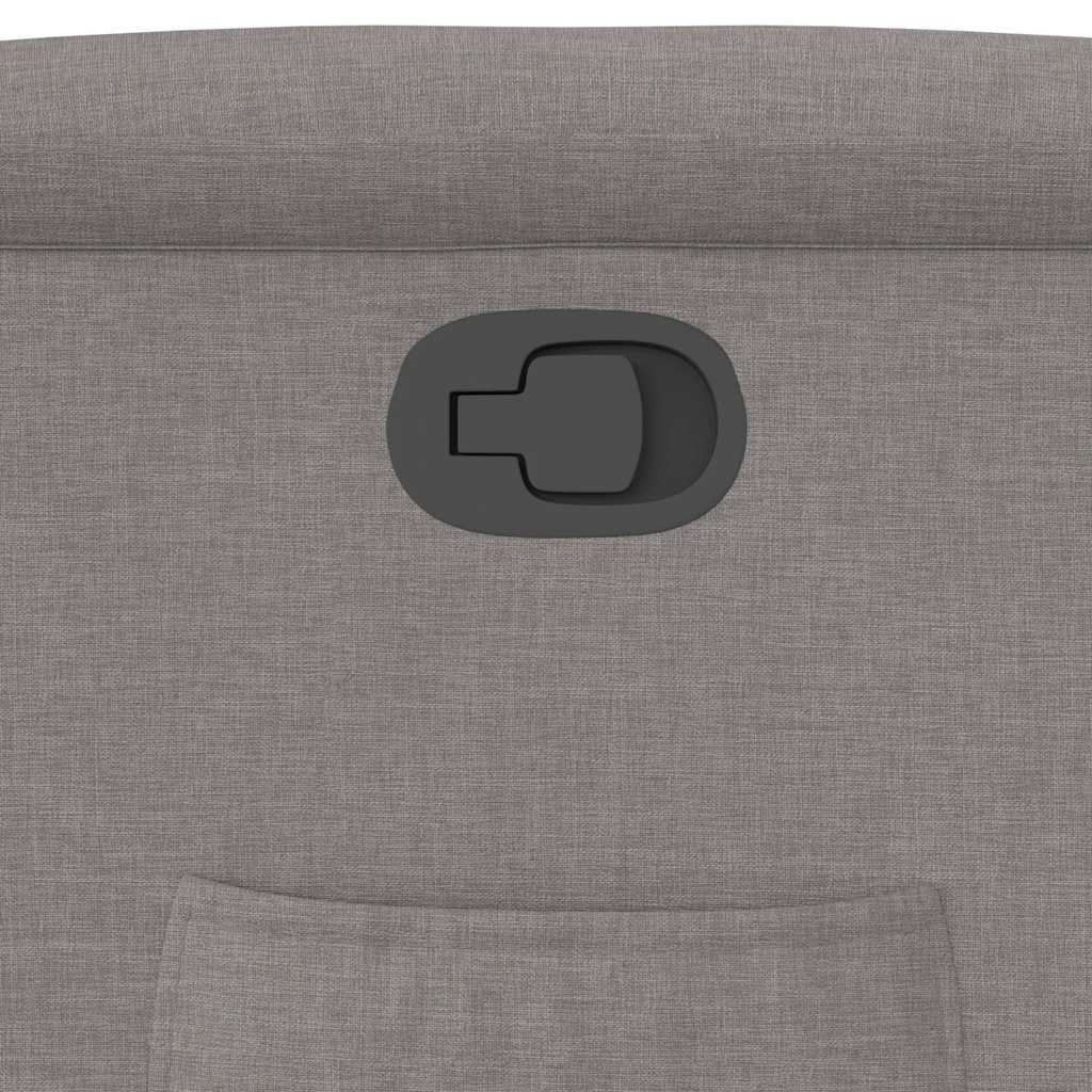vidaXL Relaxsessel mit Aufstehhilfe Taupe Stoff