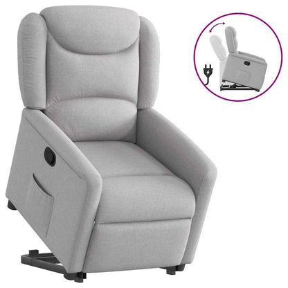 vidaXL Fauteuil relax avec fonction releveur Gris nuage Tissu