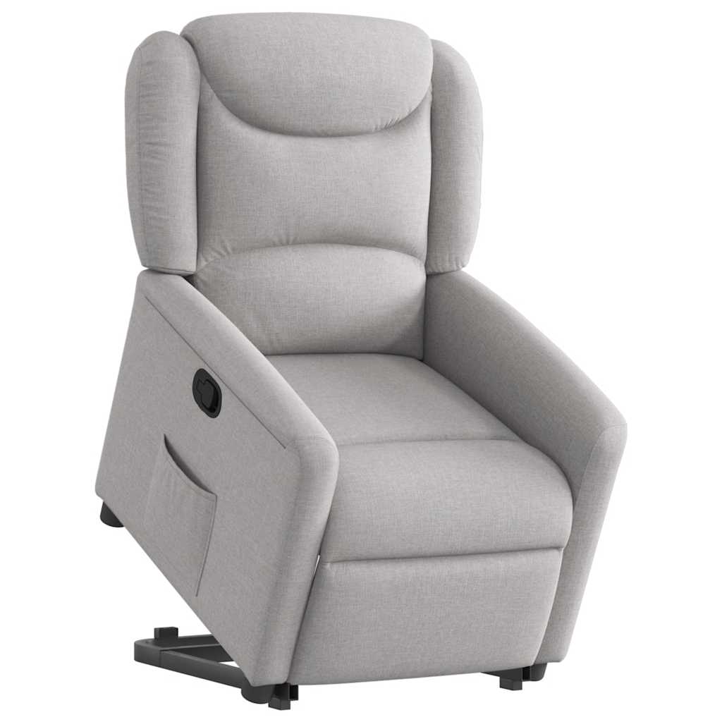 vidaXL Fauteuil relax avec fonction releveur Gris nuage Tissu
