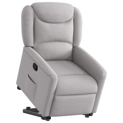 vidaXL Fauteuil relax avec fonction releveur Gris nuage Tissu