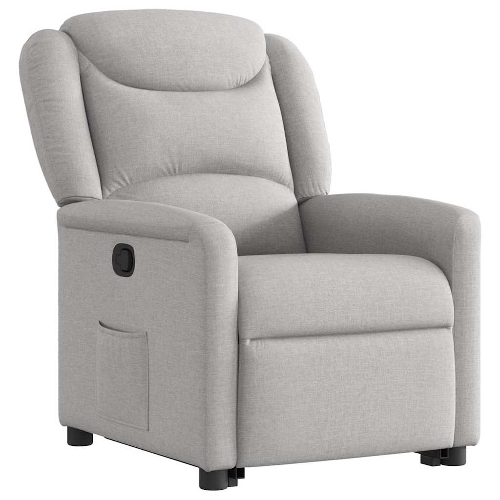 vidaXL Fauteuil relax avec fonction releveur Gris nuage Tissu