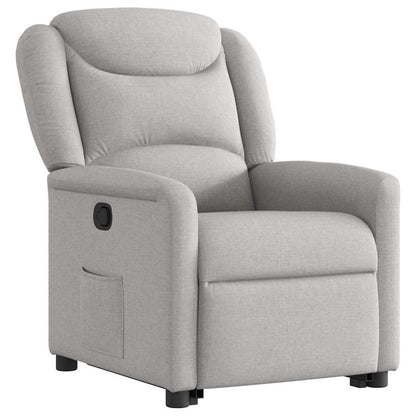 vidaXL Fauteuil relax avec fonction releveur Gris nuage Tissu