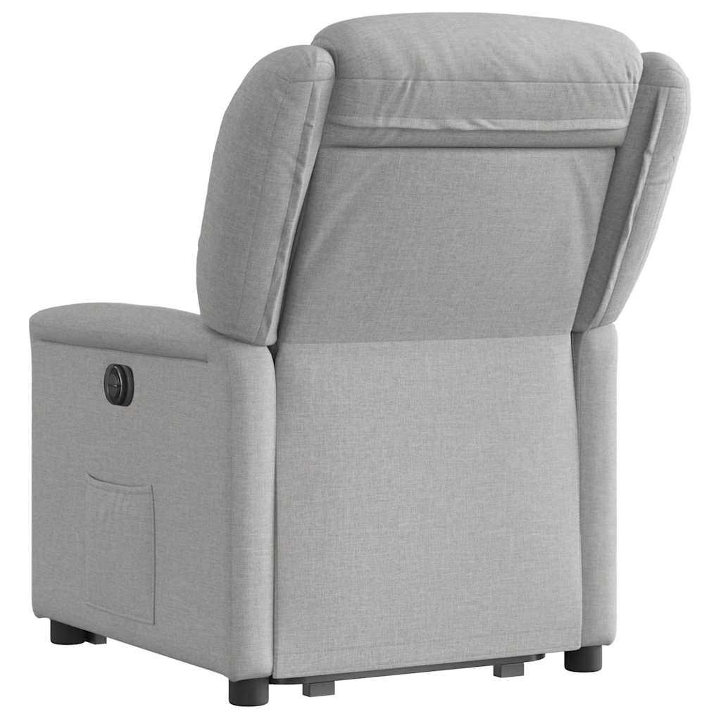 vidaXL Fauteuil relax avec fonction releveur Gris nuage Tissu