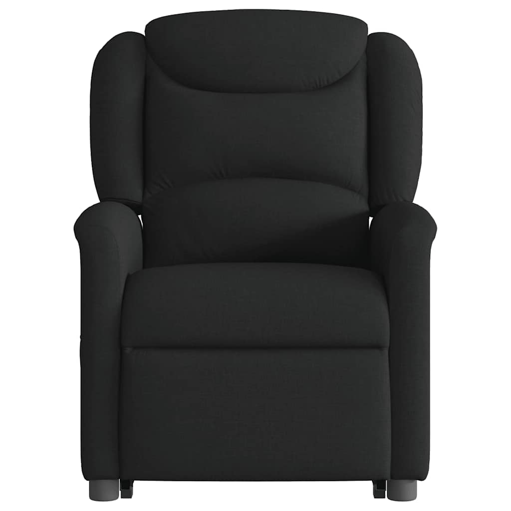 vidaXL Fauteuil de massage inclinable et releveur en tissu noir