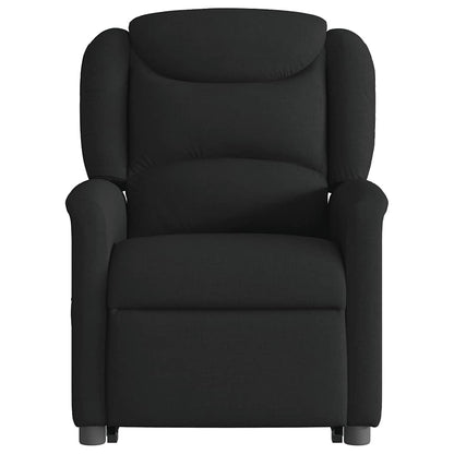 vidaXL Fauteuil de massage inclinable et releveur en tissu noir