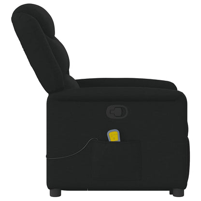 vidaXL Fauteuil de massage inclinable et releveur en tissu noir