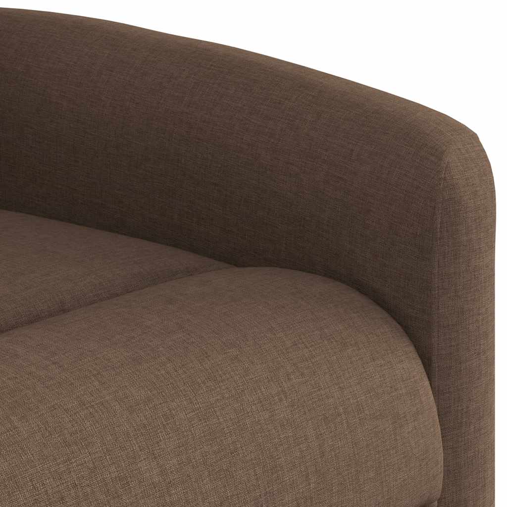 vidaXL Fauteuil de massage releveur tissu marron