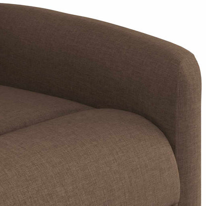 vidaXL Fauteuil de massage releveur tissu marron