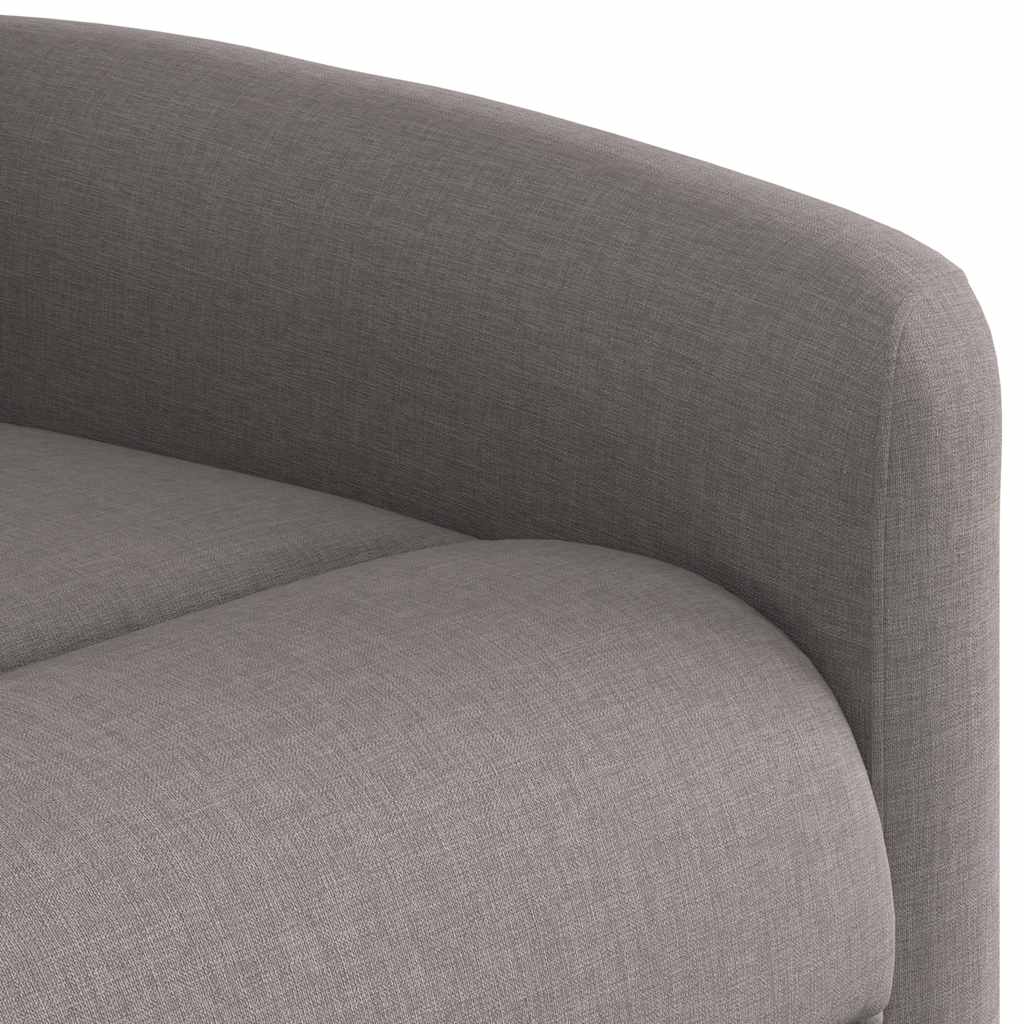 Fauteuil de massage releveur taupe en tissu vidaXL