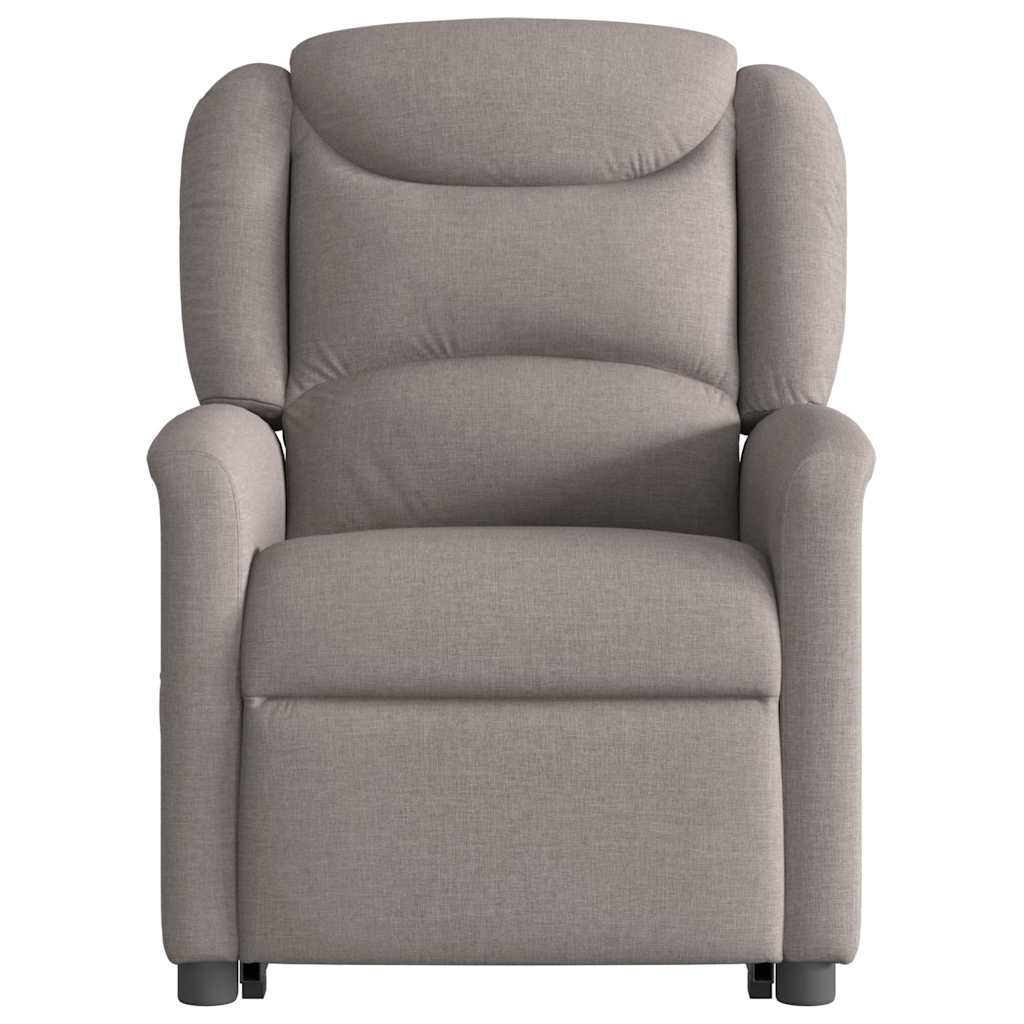 Fauteuil de massage releveur taupe en tissu vidaXL
