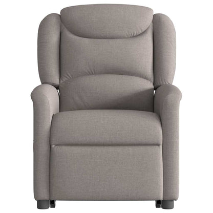 Fauteuil de massage releveur taupe en tissu vidaXL