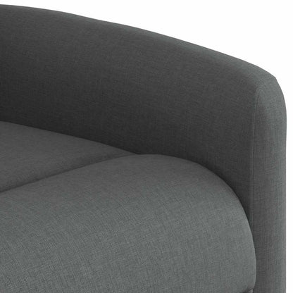 vidaXL Relaxsessel mit Aufstehhilfe Elektrisch Dunkelgrau Stoff