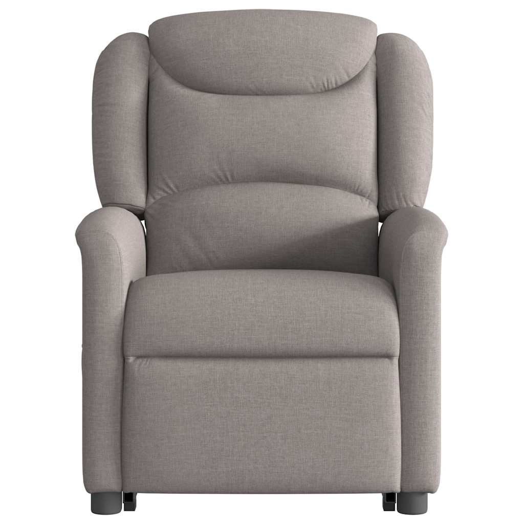 vidaXL Relaxsessel mit Aufstehhilfe Elektrisch Taupe Stoff