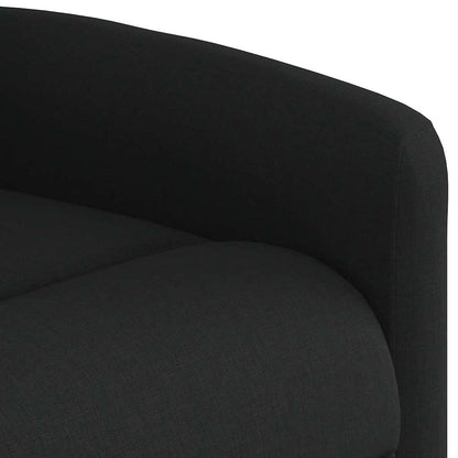 vidaXL Elektrischer Massagesessel mit Aufstehhilfe Schwarz Stoff