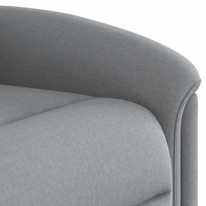 vidaXL Fauteuil relax électrique Gris clair Tissu