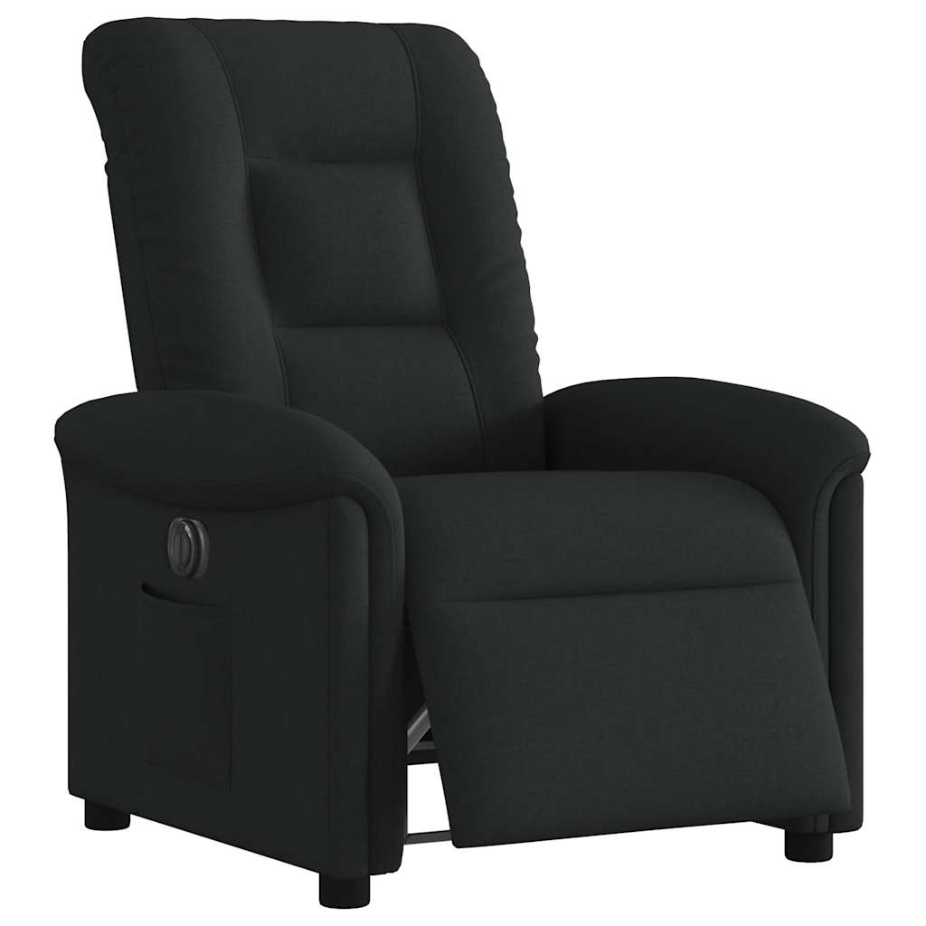vidaXL Relaxsessel Elektrisch Schwarz Stoff