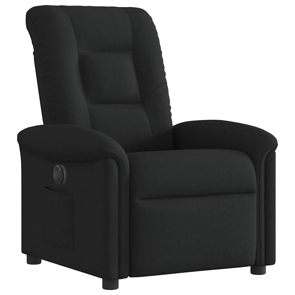 vidaXL Relaxsessel Elektrisch Schwarz Stoff