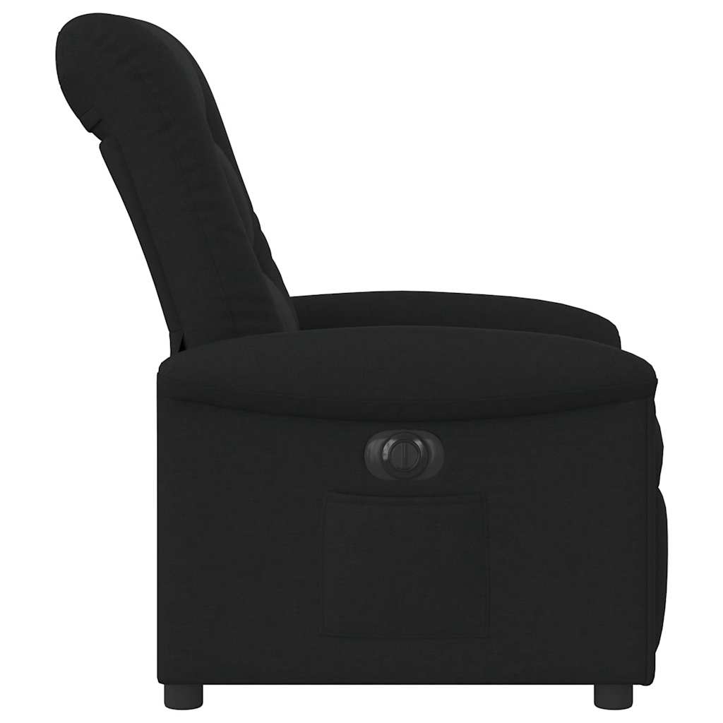 vidaXL Relaxsessel Elektrisch Schwarz Stoff
