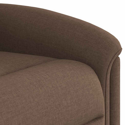 vidaXL Relaxsessel Elektrisch Braun Stoff