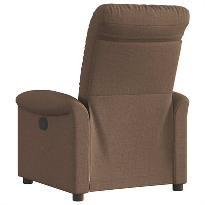 vidaXL Relaxsessel Elektrisch Braun Stoff