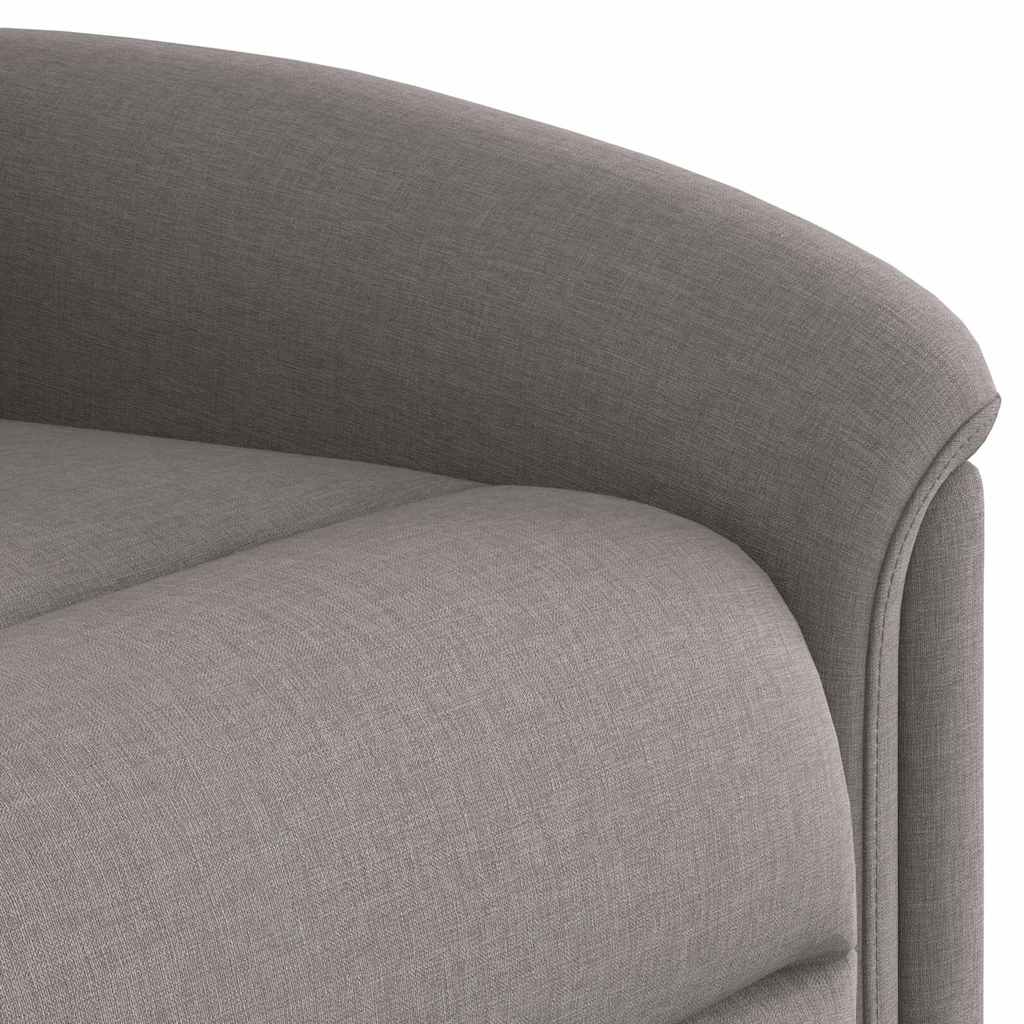 vidaXL Relaxsessel Elektrisch Taupe Stoff