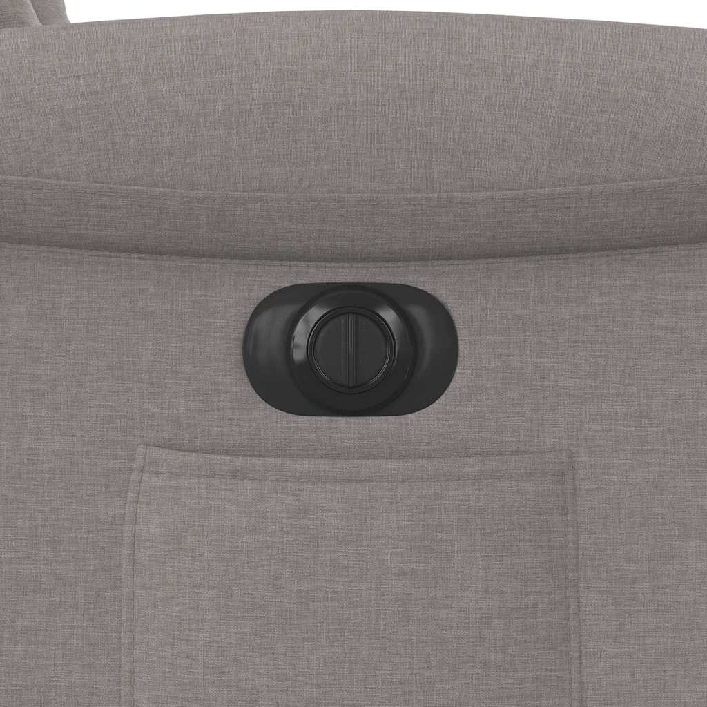 vidaXL Relaxsessel Elektrisch Taupe Stoff